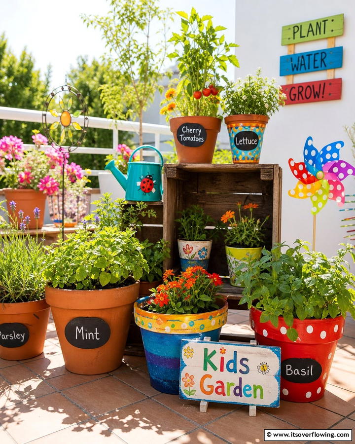 Container Gardening for Kids - 20 Nursery Garden Ideas to Create a Beautiful Outdoor Space