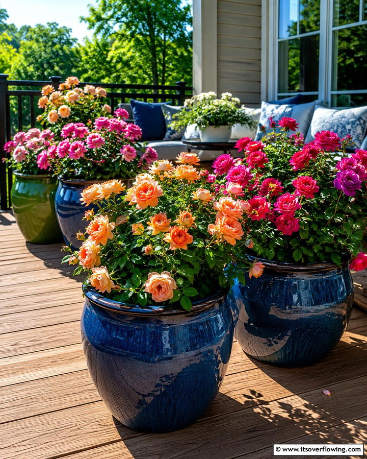 Container Roses for Versatile Gardening - 25 Rose Garden Ideas to Create a Blooming Paradise
