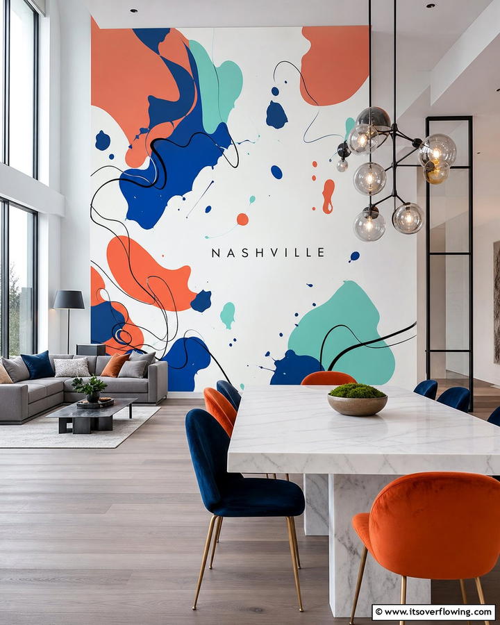 Contemporary Artistic Flair - 21 Nashville Mural Ideas to Inspire Your Home Art