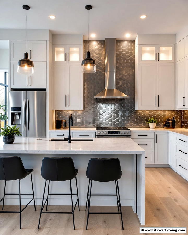 Contemporary Backsplashes - 21 Modern Kitchen Ideas for Sleek, Functional Spaces
