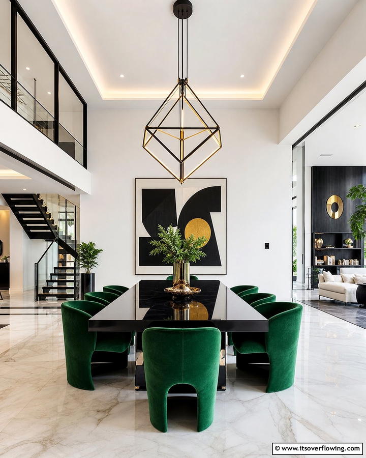 Contemporary Bold Dining Room - 21 Dining Room Design Ideas for Elegant Gatherings