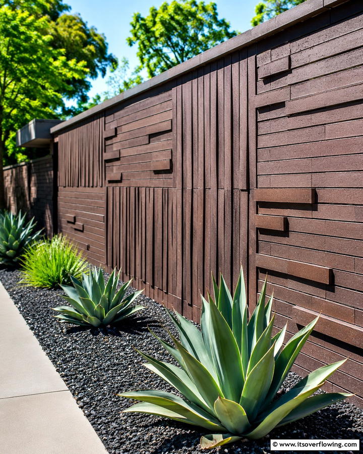 Contemporary Brick Layout - 30 Classic Brick Fence Ideas for Timeless Outdoor Security & Charm