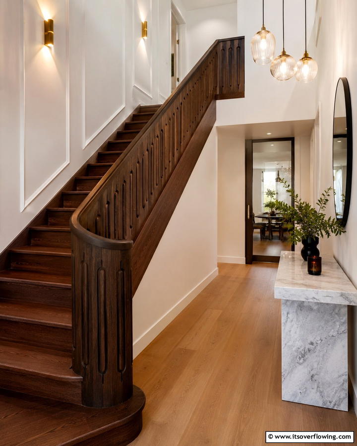 Contemporary Carved Staircase - 30 Modern Staircase Ideas- Sleek & Architectural Designs