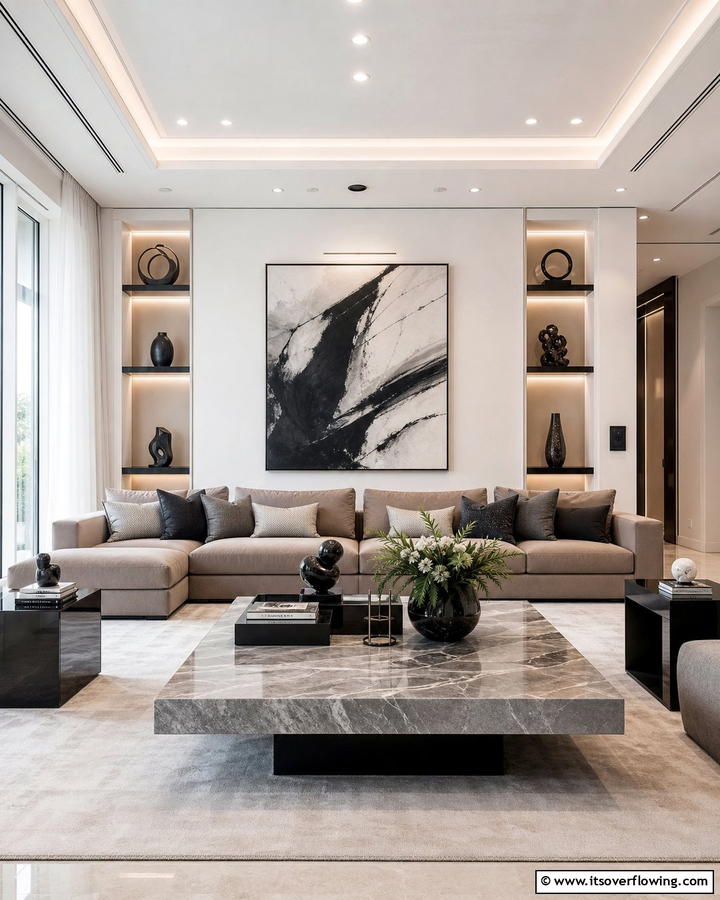 Contemporary Chic - 21 Living Room Design Ideas for a Cozy & Chic Atmosphere