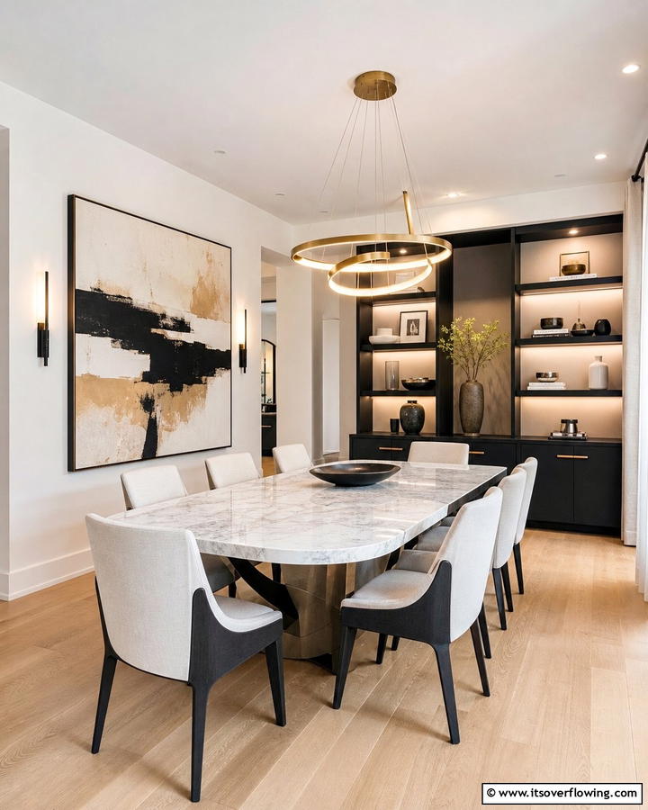 Contemporary Chic Dining - 21 Formal Dining Room Ideas for Sophisticated Entertaining