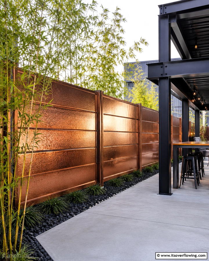Contemporary Copper - 30 Best Fence Paint Colors for Outdoor Style
