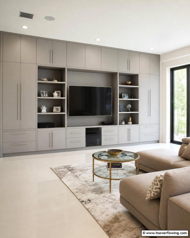 Contemporary Edge Cabinetry - 21 Floor to Ceiling Cabinets Ideas for Modern Home Storage