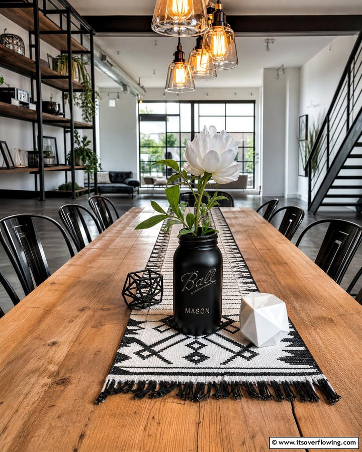 Contemporary Edge Display - 30 Charming Mason Jar Centerpiece Ideas for Every Season