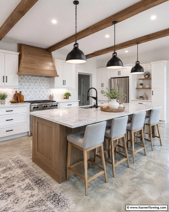 Contemporary Farmhouse Style - 30 Barndominium Interior Ideas for Spacious Living Designs