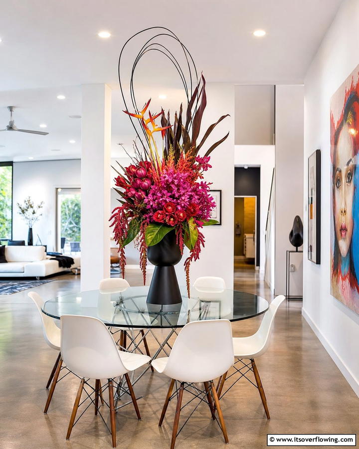 Contemporary Floral Sculptures - 21 Flower Centerpiece Ideas for Elegant Tablescapes