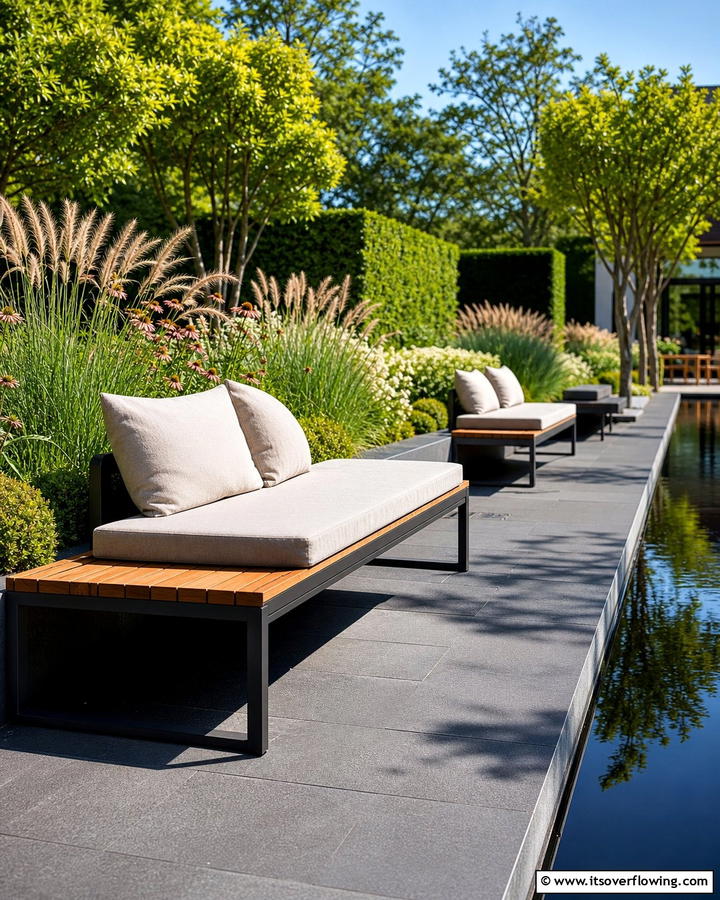 Contemporary Garden Benches - 21 Garden Decor Ideas to Personalize Your Outdoor Sanctuary