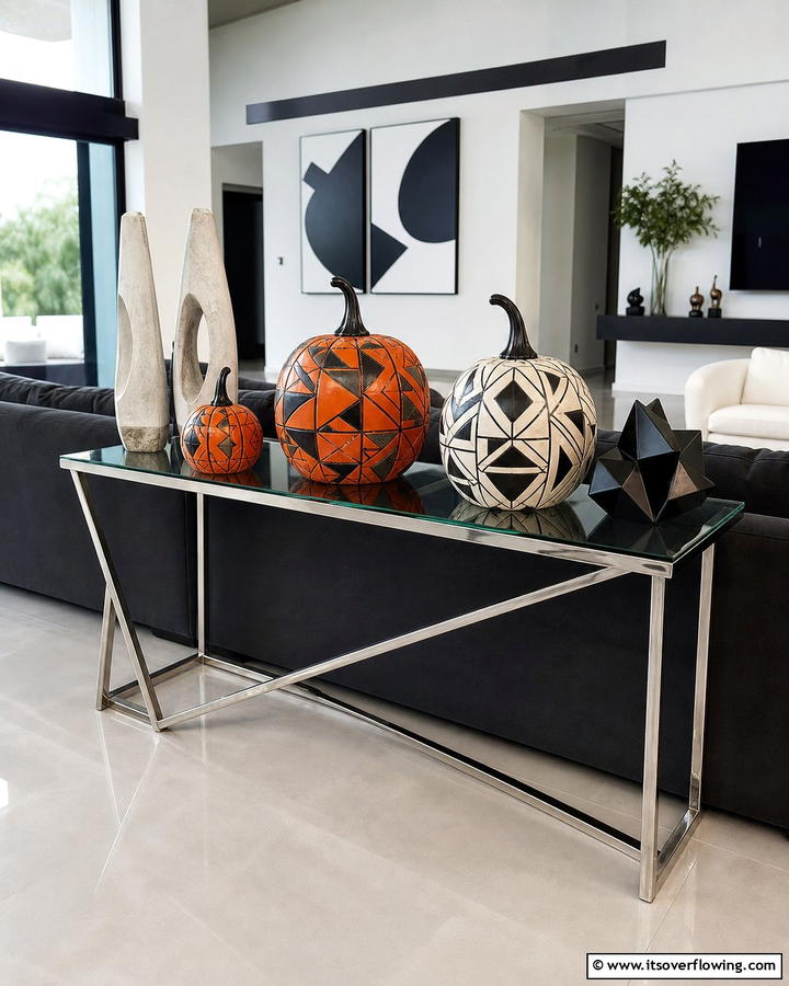 Contemporary Geometric Pumpkin Sculptures - 21 Pumpkin Decor Concepts for Autumn-Inspired Home Styling