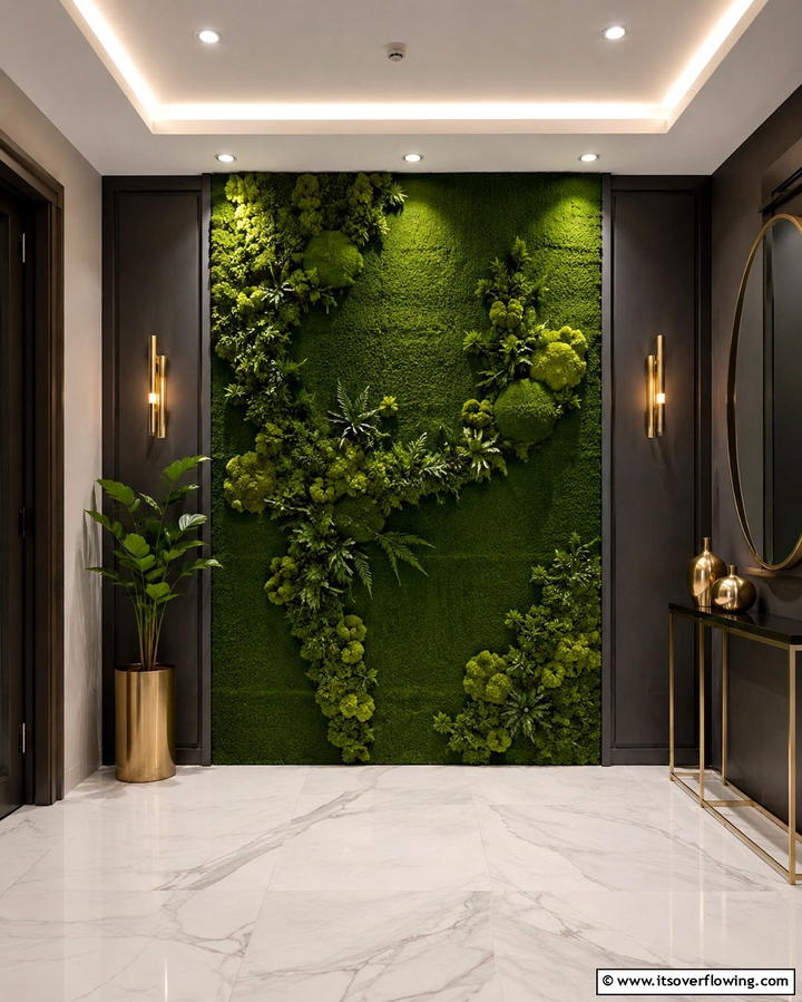 Contemporary Green Statement - 30 Artificial Grass Wall Design Ideas for Urban Oasis