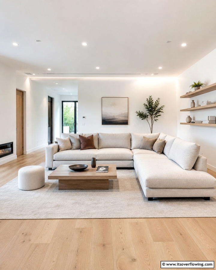 Contemporary Minimalist Sectional Designs - 30 Sectional Living Room Ideas for Flexible Seating