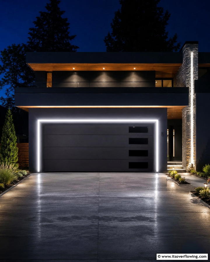Contemporary Minimalist Wall Lights - 25 Exterior Garage Lighting Ideas to Illuminate Your Home