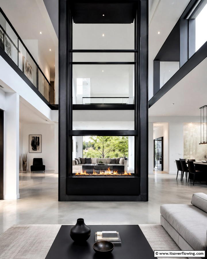 Contemporary Open Frame - 25 Rooms With Fireplaces and Vaulted Ceilings
