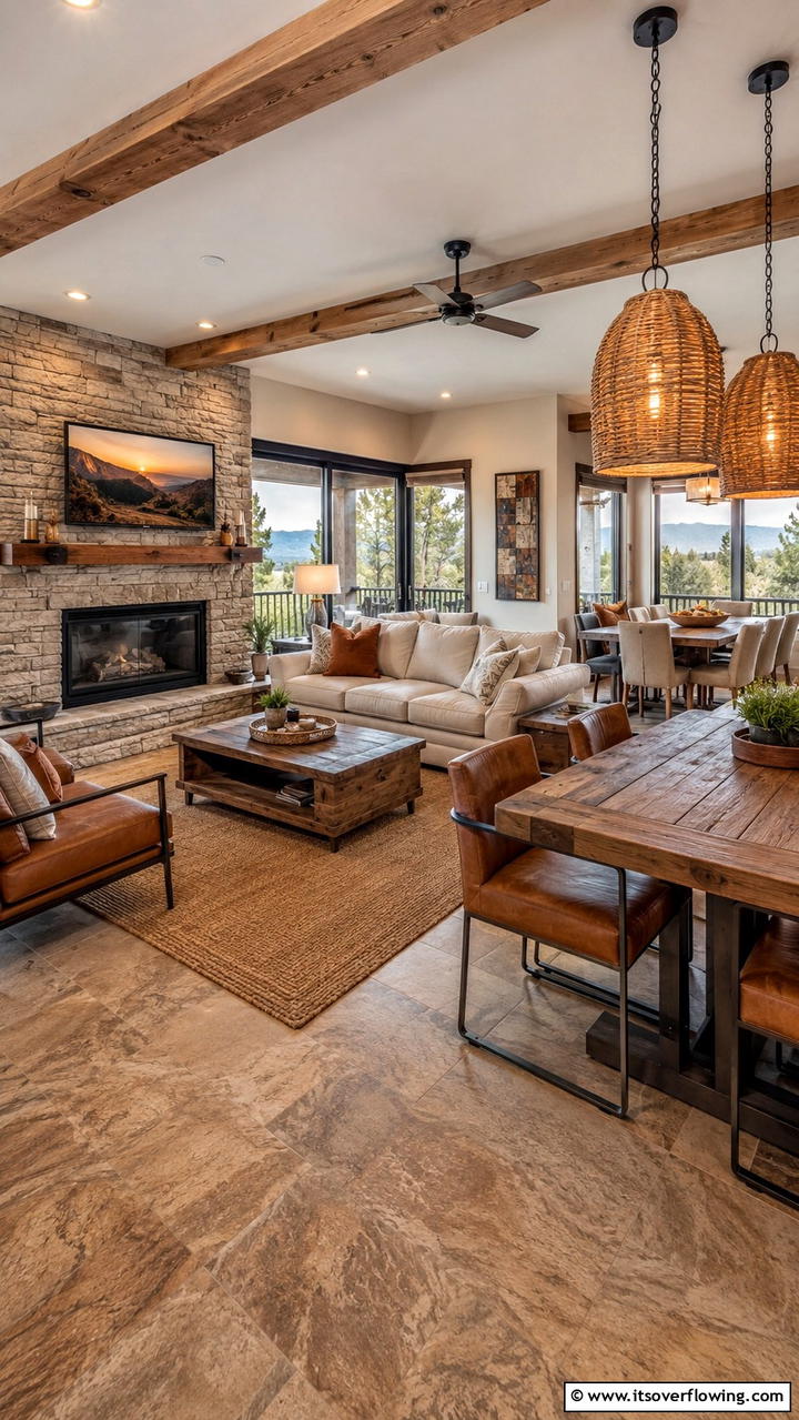 Contemporary Rustic Fusion - 30 Condo Interior Design Ideas for Urban Living