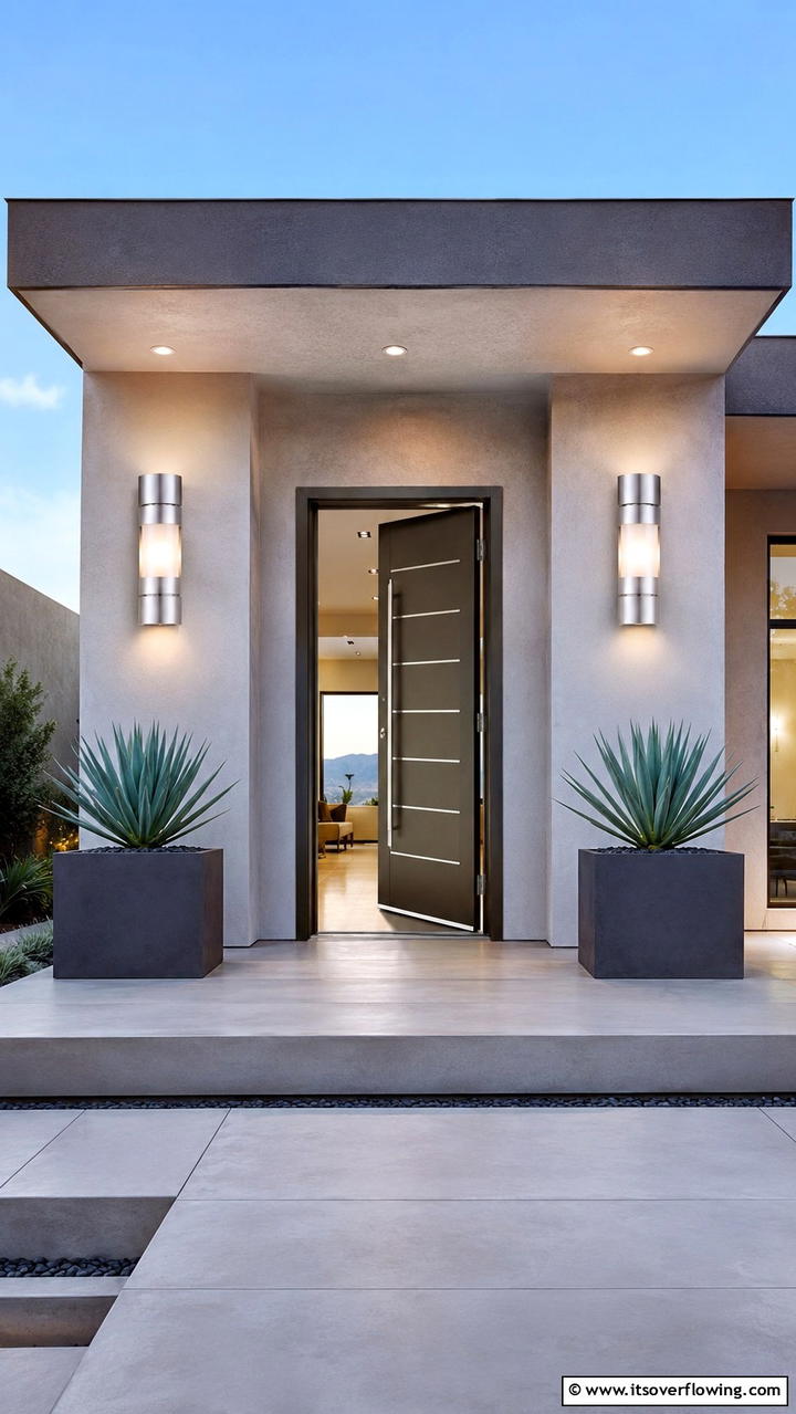 Contemporary Sconce Designs - 30 Inviting Front Porch Lighting Ideas for Curb Appeal