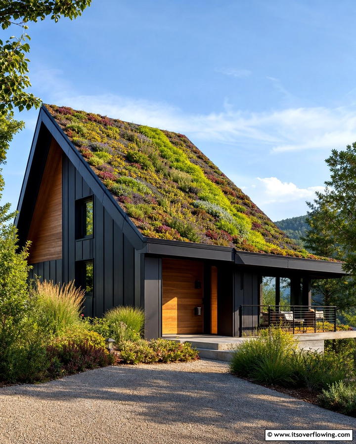 Contemporary Sloped Green Roof - 25 Houses With Green Roofs for Eco-Friendly Living
