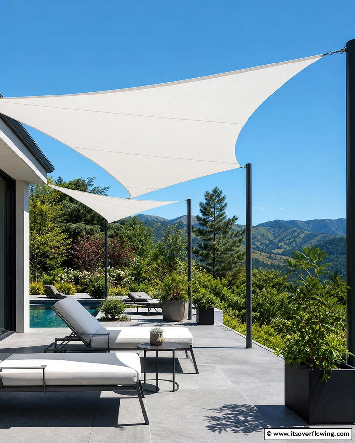 Contemporary Sun Shade - 21 Backyard Patio Ideas for Creating Your Perfect Outdoor Oasis