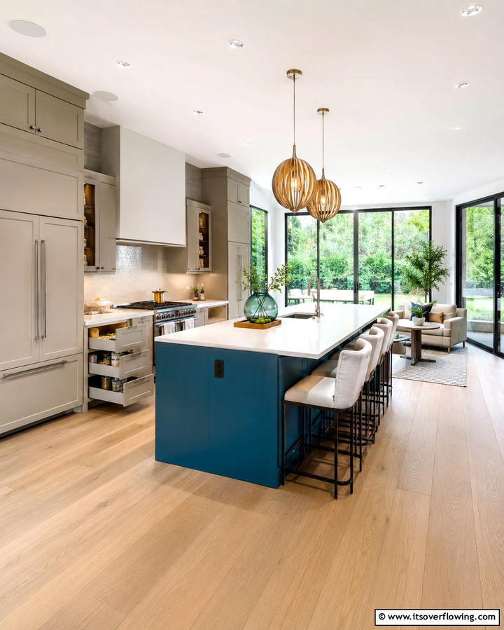Contemporary Sunroom Kitchen - 20 Sunroom Kitchen Ideas for a Bright Cooking Space