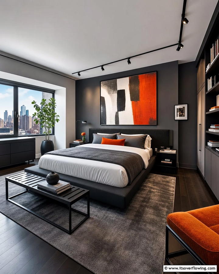 Contemporary Urban Edge - 21 Modern Bedroom Interior Design Ideas for Elegant Spaces