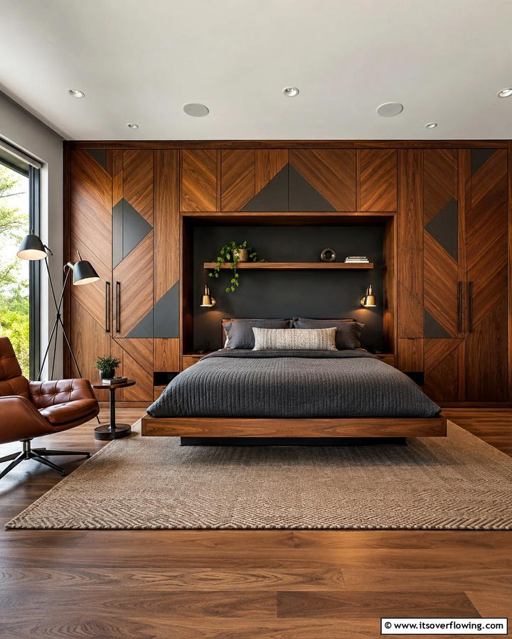 Contemporary Wardrobe Facade - 30 Space-Saving Built-In Wardrobe Ideas Around Your Bed