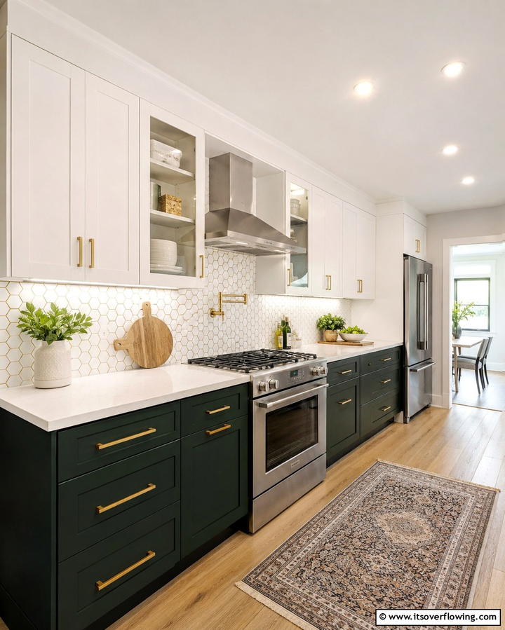 Contrasting Color Palette - 30 Parallel Modular Kitchen Designs for Efficient Cooking