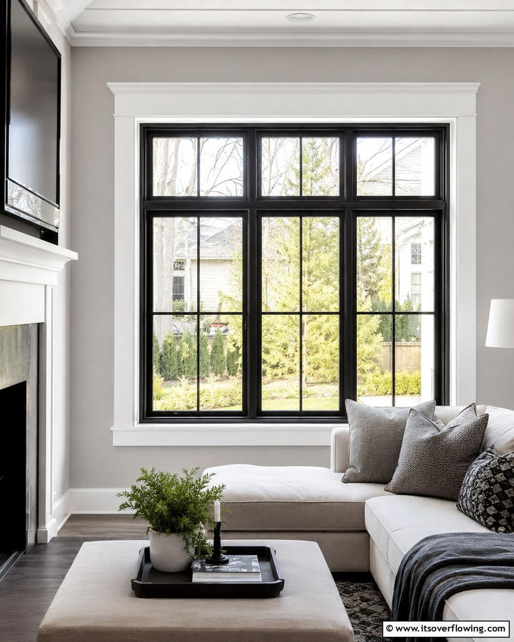 Contrasting Inner and Outer Trim - 30 Modern Window Trim Ideas for Stylish Home Maintenance