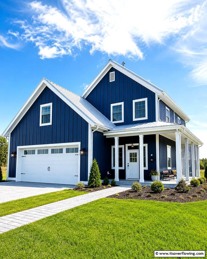 Contrasting Trim Accents - 30 Pole Barn & Barndominium Exterior Designs for Rustic Charm