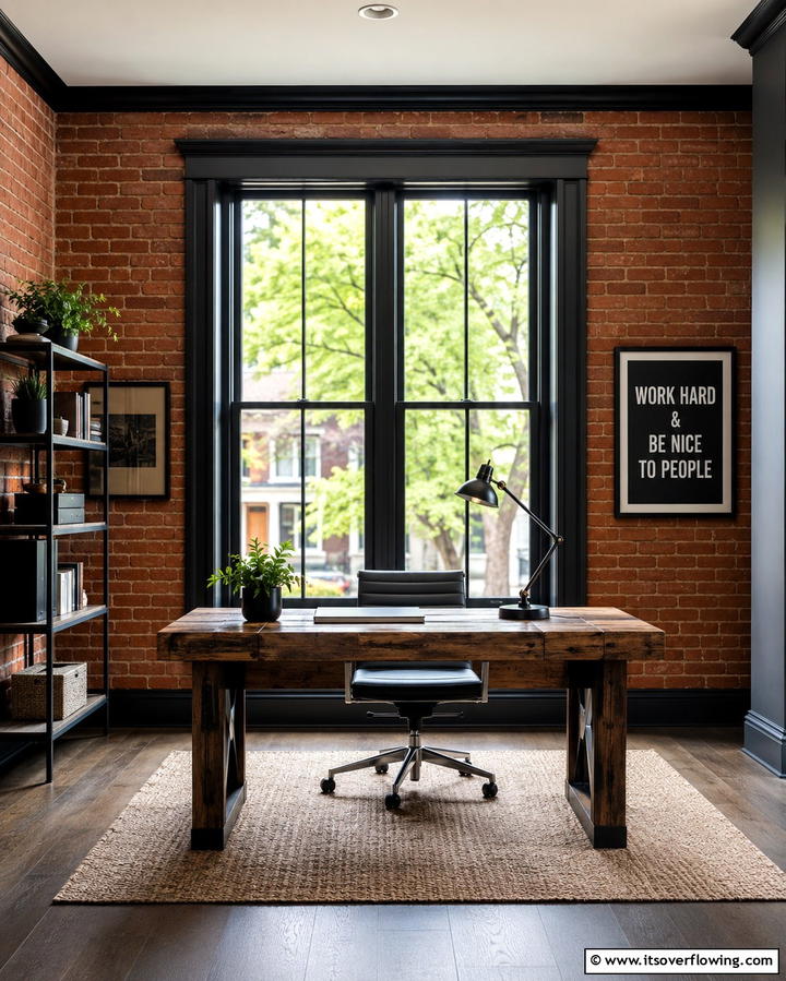 Contrasting Trim with Brick Walls - 30 Modern Window Trim Ideas for Stylish Home Maintenance