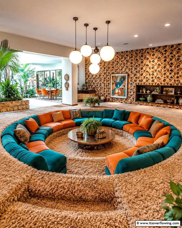 Conversation Pits - 25 1970s-inspired Design Ideas for Retro Vibes