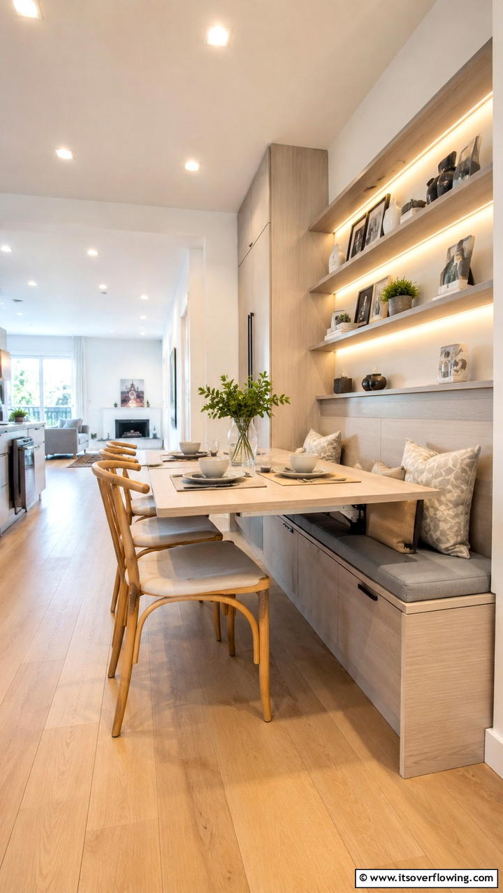 Convertible Dining Area - 30 Dining Room Ideas for Memorable Gatherings