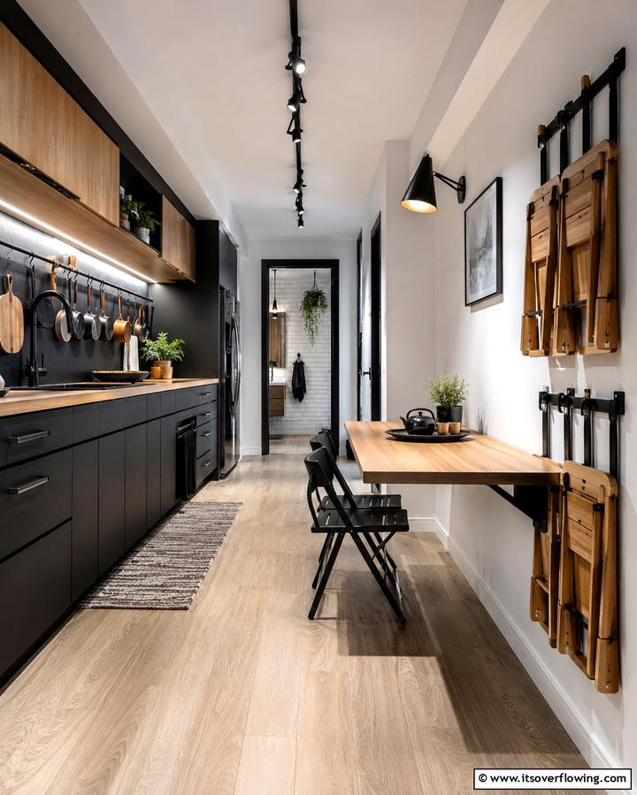 Convertible Dining Spaces - 30 Galley Kitchen Ideas for Efficient and Stylish Layouts
