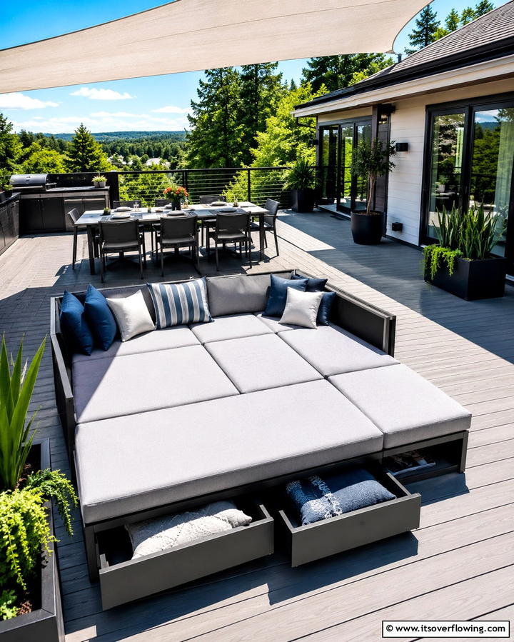 Convertible Furniture - 25 Stylish Deck Seating Ideas for Outdoor Entertaining