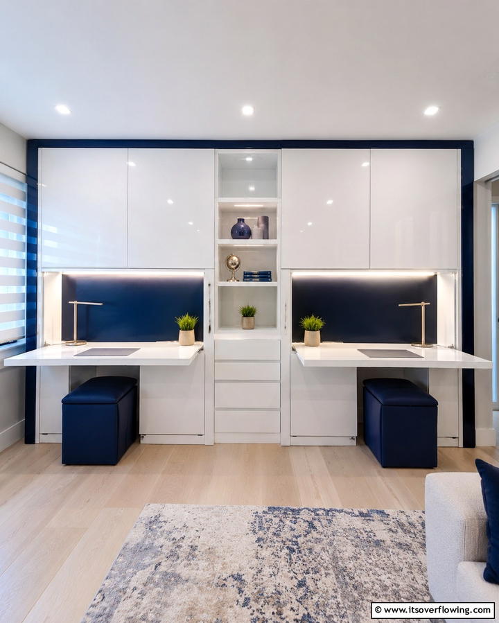 Convertible Furniture for Multi Use Spaces - 25 Home Office for Couples Ideas and Designs