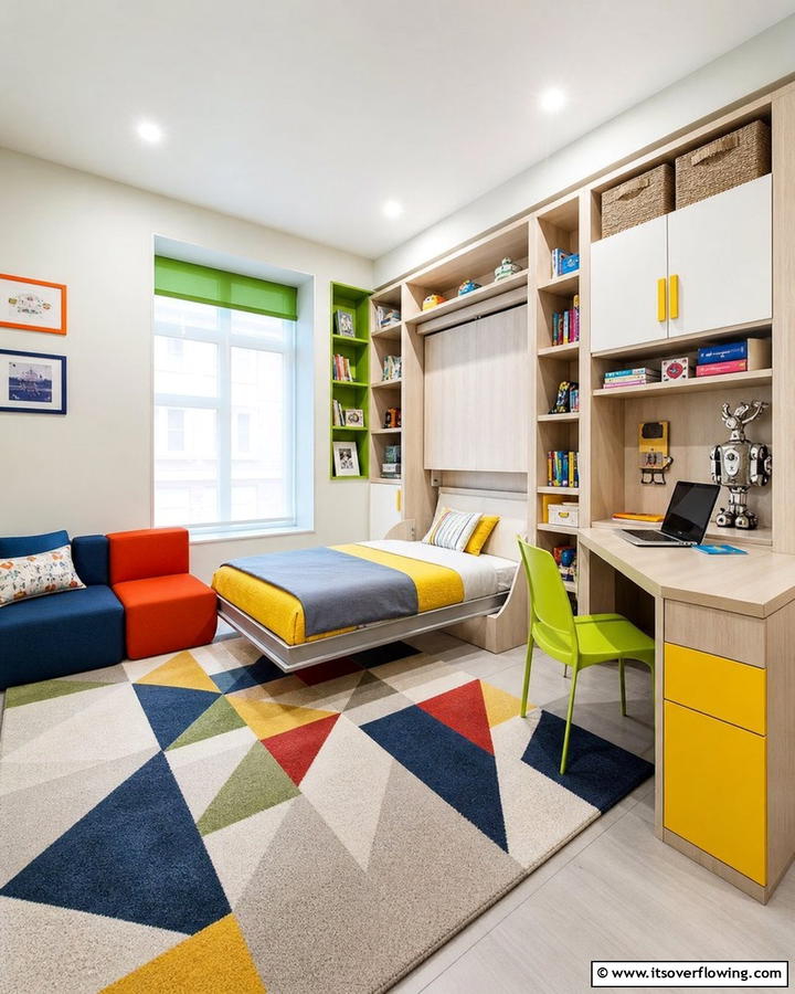 Convertible Furniture - 21 Shared Small Room Ideas for Siblings’ Harmonious Space