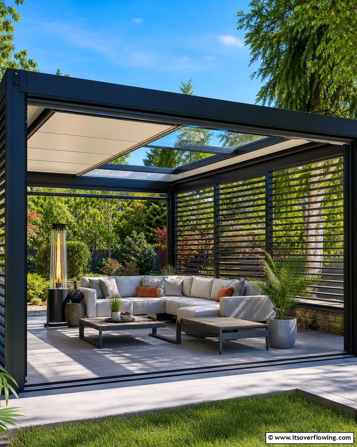 Convertible Pergola for All Seasons - 21 Pergola Patio Designs for Structured Outdoor Shade Solutions