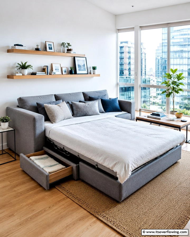 Convertible Sofa Beds - 20 Studio Furniture Ideas for Small Spaces