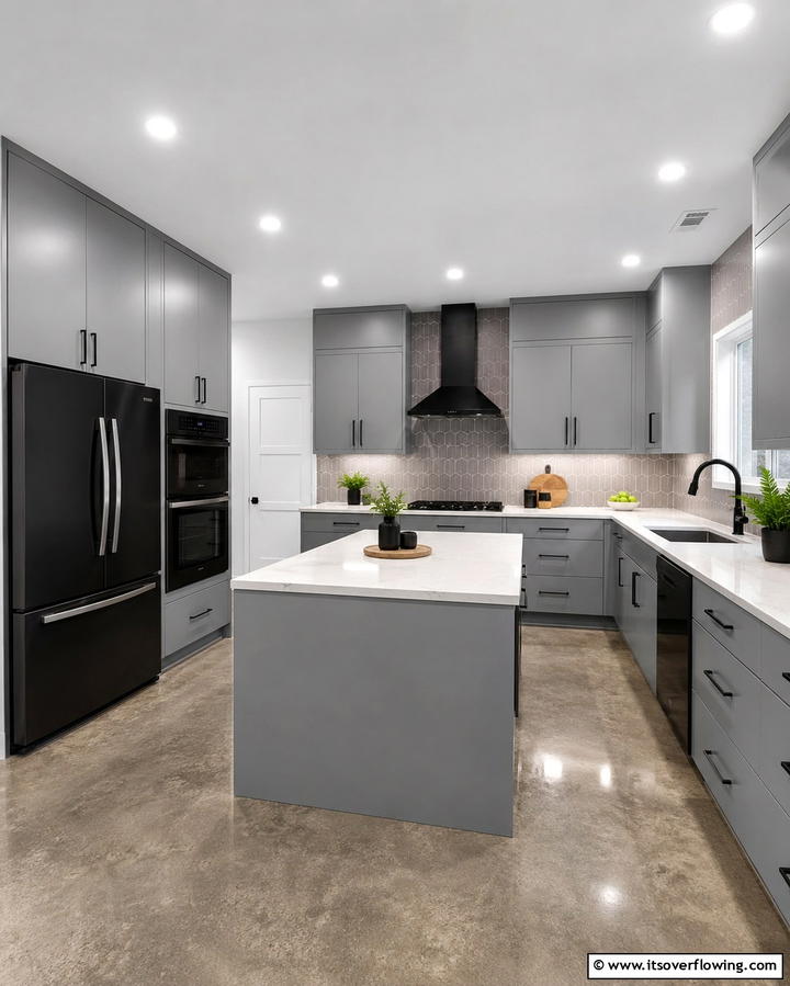 Cool Gray Cabinets - 20 What Color Cabinets Go With Black Appliances