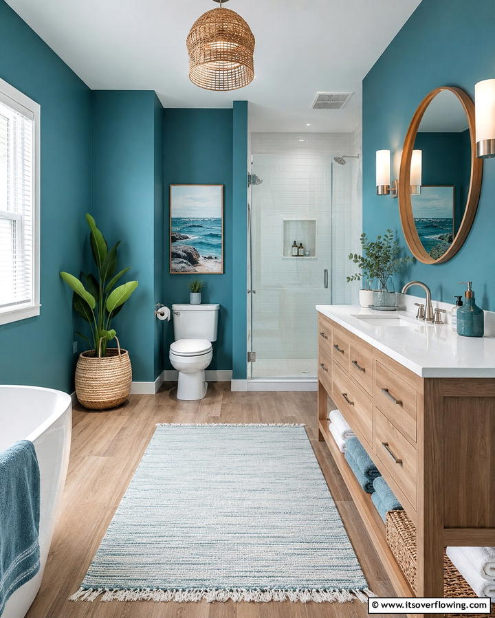 Cool Teal Blue - 25 Mexican Interior Paint Colors for a Vibrant and Authentic Home