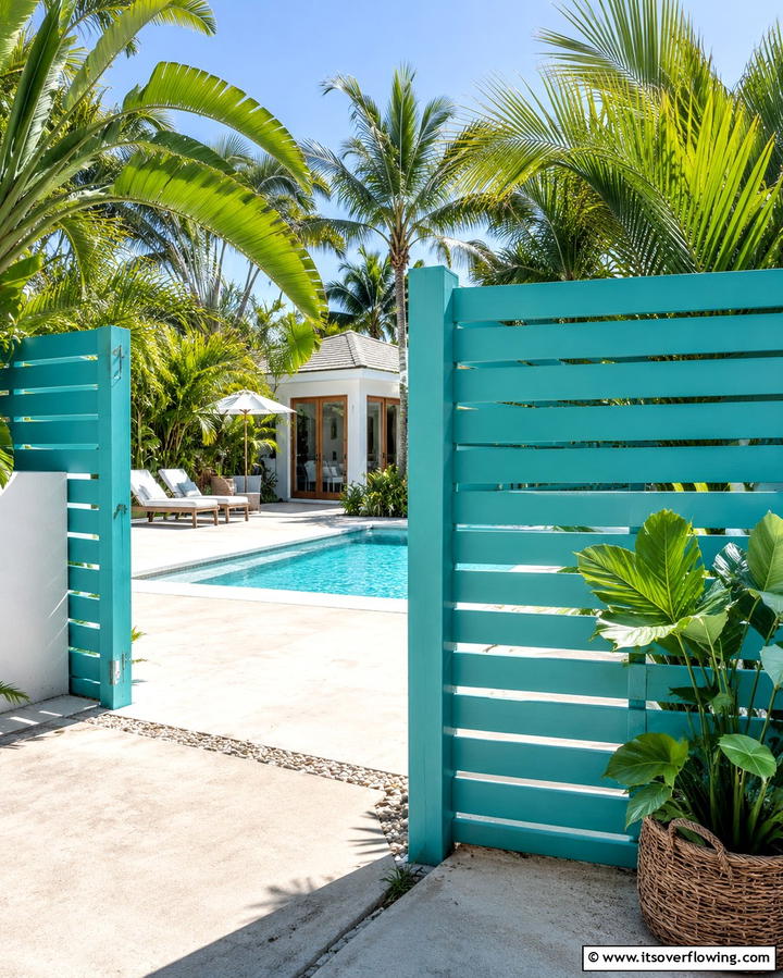 Cool Teal - 30 Best Fence Paint Colors for Outdoor Style