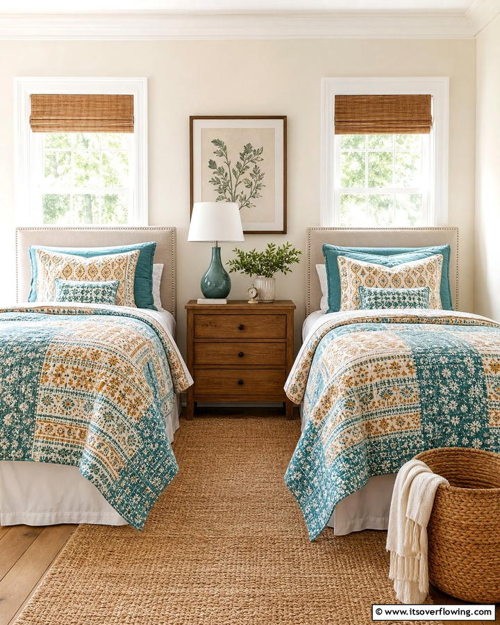 Coordinated Bedding SetsOne - 25 Twin Bedroom Ideas for Shared Spaces