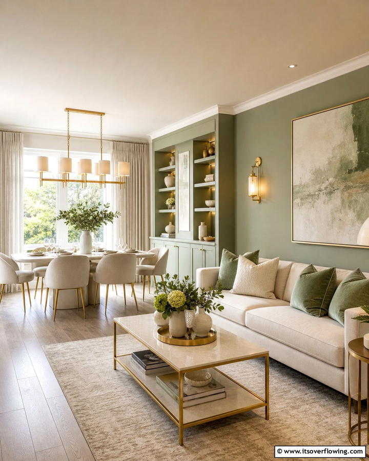 Coordinated Color Schemes - 25 Living Room Dining Room Combo Ideas for Open Spaces