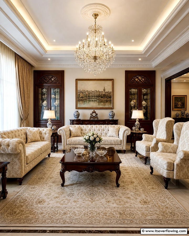 Coordinated Upholstery - 25 Large Living Room Ideas for Spacious Comfort