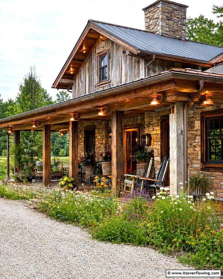Copper Finished Soffit Lights for Rustic Charm - 20 Soffit Lighting Ideas to Illuminate Your Home
