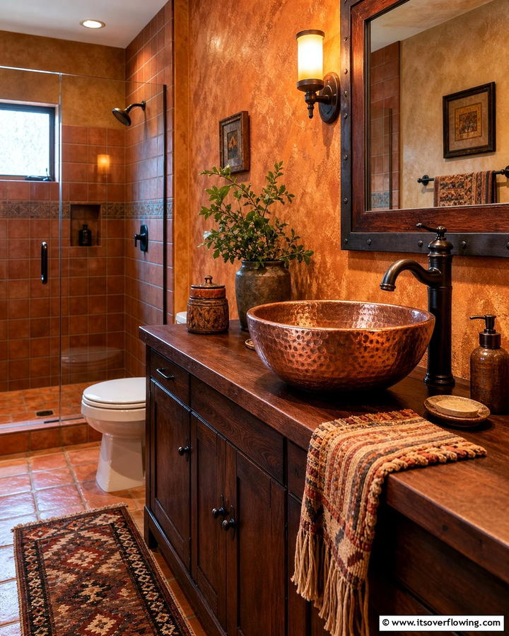 Copper Sinks for Warmth and Character - 25 Bathroom Sink Ideas for Style and Functionality