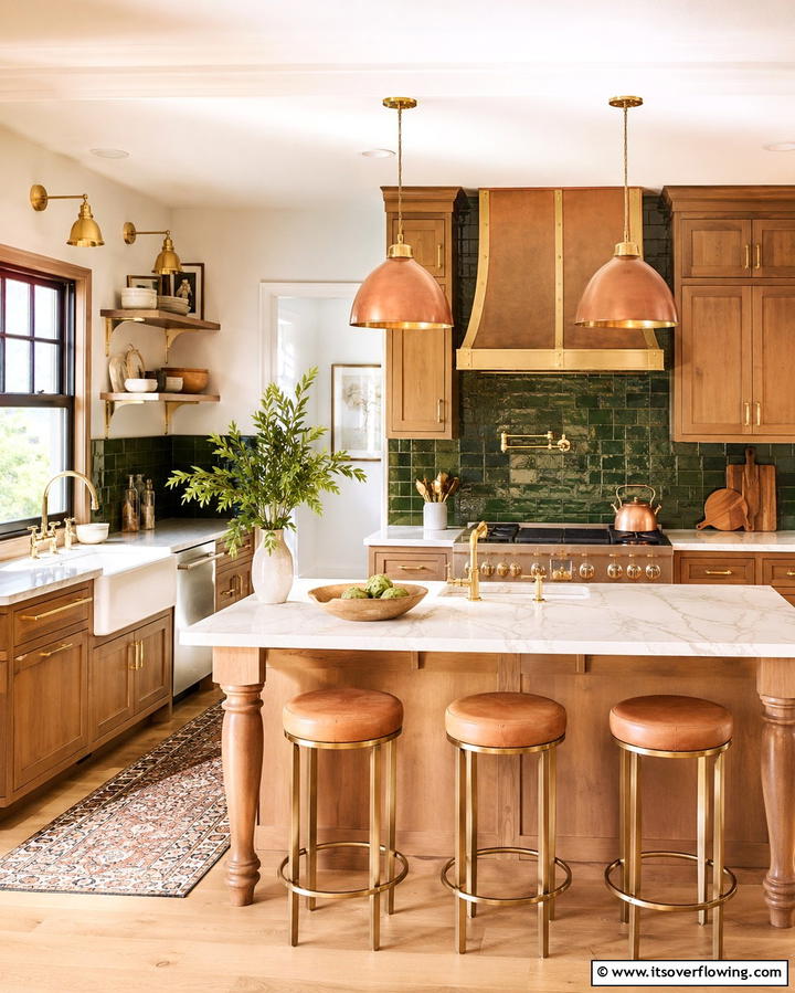 Copper or Brass Fixtures - 25 Earthy Kitchen Ideas for a Natural Look