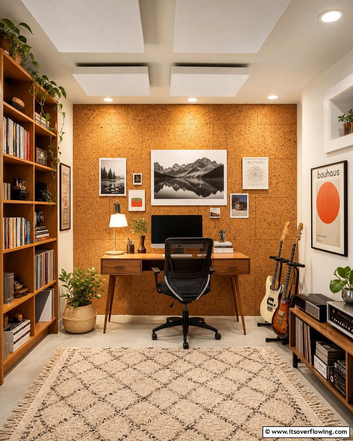 Cork Walls for Texture and Utility - 25 Basement Accent Wall Ideas to Transform Your Space