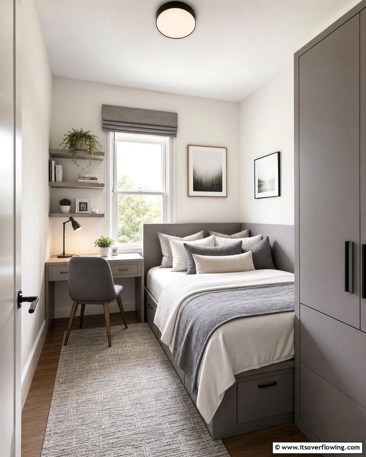 Corner Bed Placement for Space Efficiency - 25 Bedroom Layout Ideas for Optimal Space Use